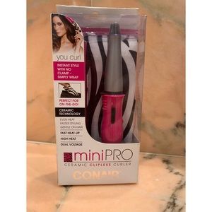 NWT CONAIR MINIPRO ceramic clipless curler